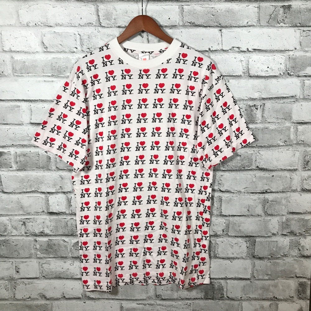 I ❤️ NY Allover Print T-Shirt XL